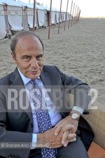 Venice 3/09/10 - The journalist and writer Bruno Vespa in the Venice Lido Beach letteratura giornalista ©Graziano Arici/Rosebud2