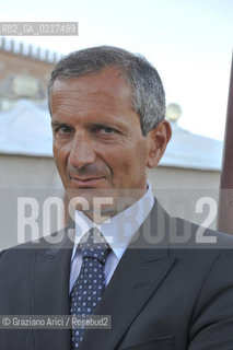 Venice 3/09/10 - The writer Gianrico Carofiglio in the Venice Lido Beach letteratura ©Graziano Arici/Rosebud2