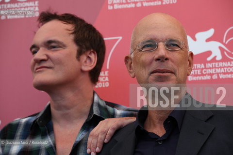 67th Venice International Film Festival - Presentation of the VENEZIA 67 Jury.The President Quentin Tarantino and Gabriele Salvatores.