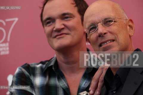 67th Venice International Film Festival - Presentation of the VENEZIA 67 Jury.The President Quentin Tarantino and Gabriele Salvatores.