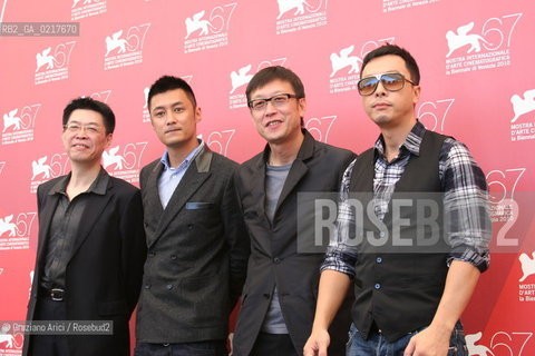 67th Venice International Film Festival - Venice September 1, 2010 - Film Jingwu Fengyun Chen Zhen (The legend of the fist: The Return of Chen Zhen - The director Andrew Lau with the actors Donnie Yen and Shawn Yue