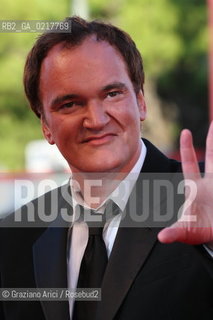 67th Venice International Film Festival - Venice September 1, 2010 - Red Carpet Opening Ceremony and film Black Swan - The president of the jury, director Quentin Tarantino 