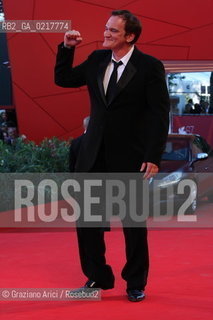 67th Venice International Film Festival - Venice September 1, 2010 - Red Carpet Opening Ceremony and film Black Swan - The president of the jury, director Quentin Tarantino 