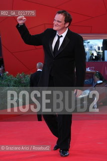 67th Venice International Film Festival - Venice September 1, 2010 - Red Carpet Opening Ceremony and film Black Swan - The president of the jury, director Quentin Tarantino 