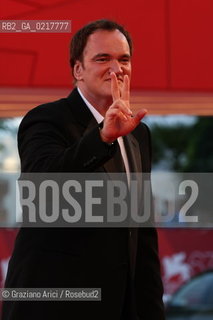 67th Venice International Film Festival - Venice September 1, 2010 - Red Carpet Opening Ceremony and film Black Swan - The president of the jury, director Quentin Tarantino 
