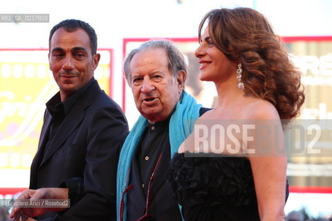 67th Venice International Film Festival - Venice September 1, 2010 - Red Carpet Opening Ceremony and film Black Swan - The director Tinto Brass with Caterina Varzi