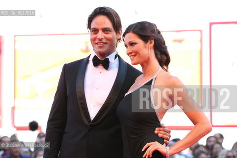 67th Venice International Film Festival - Venice September 1, 2010 - Red Carpet Opening Ceremony and film Black Swan - The actors Manuela Arcuri and Gabriel Garko. 