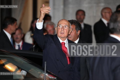 67th Venice International Film Festival - Venice September 1, 2010 - The arrival of the President of the Italian Republic, Giorgio Napolitano