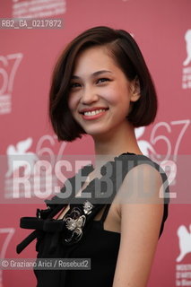 67th Venice International Film Festival - Venice September 2, 2010 - Photocall of the film Noruwei No Mori (Norvegian Wood) - The Kiko Mizuhara.