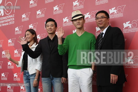 67th Venice International Film Festival - Venice September 2, 2010 - Photocall of the film Yong Xin Tiao - The cast
