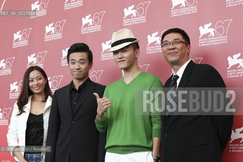 67th Venice International Film Festival - Venice September 2, 2010 - Photocall of the film Yong Xin Tiao - The director Stanley Kwan the actors Jiang Yi and Wang Nan and the actress Gao Ting Ting