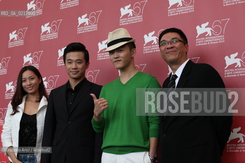 67th Venice International Film Festival - Venice September 2, 2010 - Photocall of the film Yong Xin Tiao - The director Stanley Kwan the actors Jiang Yi and Wang Nan and the actress Gao Ting Ting