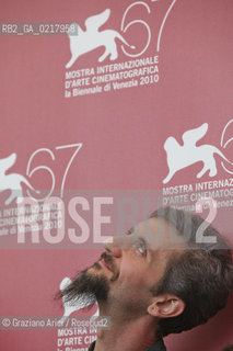 67th Venice International Film Festival - Venice September 2, 2010 - Photocall of the film La Pecora Nera - The director and actor Ascanio Celestini