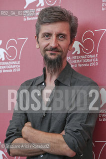 67th Venice International Film Festival - Venice September 2, 2010 - Photocall of the film La Pecora Nera - The director and actor Ascanio Celestini