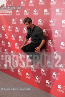 67th Venice International Film Festival - Venice September 2, 2010 - Photocall of the film La Pecora Nera - The director and actor Ascanio Celestini