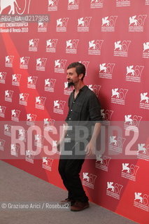 67th Venice International Film Festival - Venice September 2, 2010 - Photocall of the film La Pecora Nera - The director and actor Ascanio Celestini