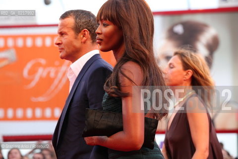 67th Venice International Film Festival - Venice September 2, 2010 - Red Carpet of the film Miral - Top model Naomi Campbell with her boyfriend Vladislav Doronin