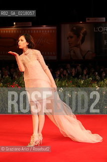 67th Venice International Film Festival - Venice September 2, 2010 - Red Carpet of the film Noruwei No Mori (Norvegian Wood) - The actress Kiko Mizuhara