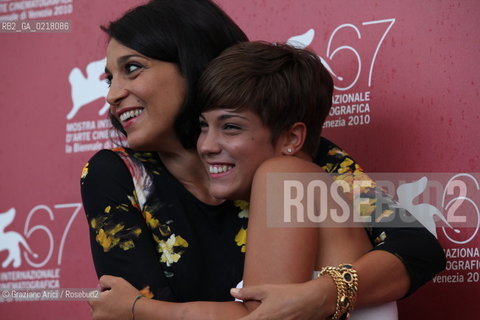 67th Venice International Film Festival - Venice September 3, 2010 - Photocall of the film I Baci Mai Dati - The actresses Donatella Finocchiaro and Carla Marchese