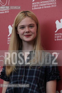 67th Venice International Film Festival - Venice September 3, 2010 - Photocall of the film Somewhere - The actress Elle Fanning