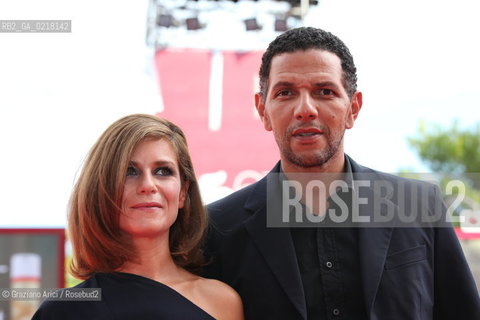 67th Venice International Film Festival - Venice September 3, 2010 - Red Carpet of the film Happy Few - Actors Marina Fois with Roschdy Zem.