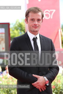 67th Venice International Film Festival - Venice September 3, 2010 - Red Carpet of the film Happy Few - The actor Nicolas Duvaunchelle