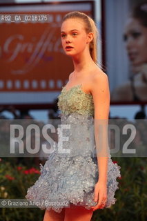 67th Venice International Film Festival - Venice September 3, 2010 - Red Carpet of the film Somewhere - The actress Elle Fanning.