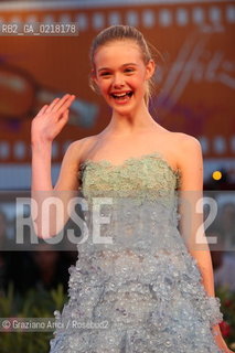 67th Venice International Film Festival - Venice September 3, 2010 - Red Carpet of the film Somewhere - The actress Elle Fanning.