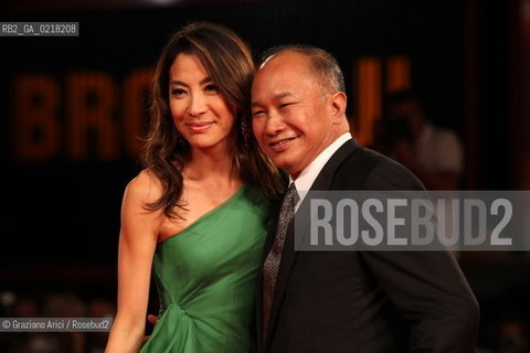 67th Venice International Film Festival - Venice September 3, 2010 - Red Carpet of the film Jianyu (Reign of Assassins) And The Golden Lion For Lifetime Achievement to John Woo. The director John Woo with actress Michelle Yeoh