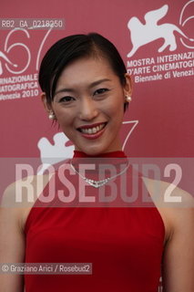 67th Venice International Film Festival - Venice September 4, 2010 - Photocall of the film Tarda Estate - The actress Chiaki Oshima..