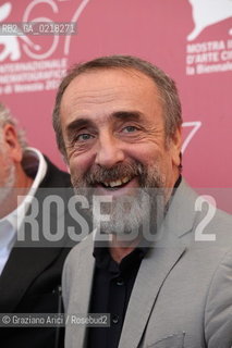 67th Venice International Film Festival - Venice September 4, 2010 - Photocall of the film La Passione - The actor Silvio Orlando