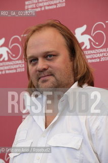 67th Venice International Film Festival - Venice September 4, 2010 - Photocall of the film Ovsyanki (Silent Souls) - The director Aleksei Fedorchenko
