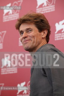 67th Venice International Film Festival - Venice September 4, 2010 - Photocall of the film A Woman - The actor Willem Dafoe