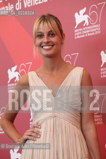 67th Venice International Film Festival - Venice September 4, 2010 - Photocall of the film A Bassa Marea - The actress Eva Milella.