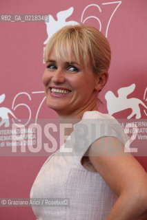 67th Venice International Film Festival - Venice September 4, 2010 - Photocall of the film Potiche - The actress Judith Godreche