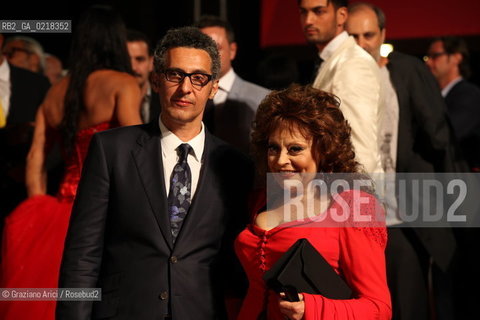 67th Venice International Film Festival - Venice September 4, 2010 - Red Carpet of the film Passione - The director John Turturro with Angela Luce, singer
