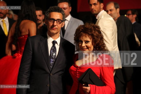 67th Venice International Film Festival - Venice September 4, 2010 - Red Carpet of the film Passione - The director John Turturro with Angela Luce, singer