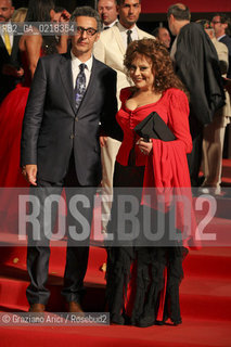 67th Venice International Film Festival - Venice September 4, 2010 - Red Carpet of the film Passione - The director John Turturro with Angela Luce, singer