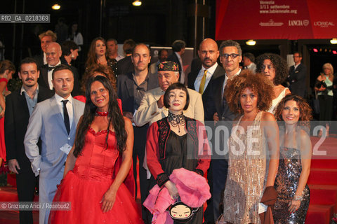 67th Venice International Film Festival - Venice September 4, 2010 - Red Carpet of the film Passione - The director John Turturro with the cast