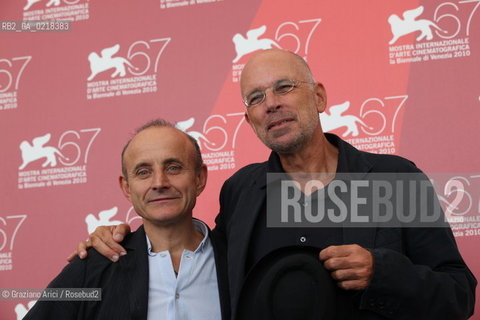 (out of competition).67th Venice International Film Festival - Venice September 5, 2010 - Photocall of the film 1960 - The director Gabriele Salvatores and the actor Giuseppe Cederna.