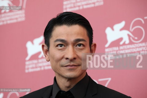 67th Venice International Film Festival - Venice September 5, 2010 - Photocall of the film Di Renjie Zhi Tongtian Diguo (Detective Dee and the Mystery of the Phantom Flame) - The actor Andy Lau