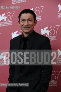 67th Venice International Film Festival - Venice September 5, 2010 - Photocall of the film Di Renjie Zhi Tongtian Diguo (Detective Dee and the Mystery of the Phantom Flame) - The actor Andy Lau