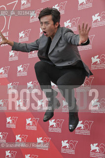 67th Venice International Film Festival - Venice September 5, 2010 - Photocall of the film Di Renjie Zhi Tongtian Diguo (Detective Dee and the Mystery of the Phantom Flame) - The actor Deng Chao