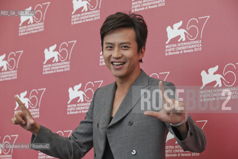 67th Venice International Film Festival - Venice September 5, 2010 - Photocall of the film Di Renjie Zhi Tongtian Diguo (Detective Dee and the Mystery of the Phantom Flame) - The actor Deng Chao