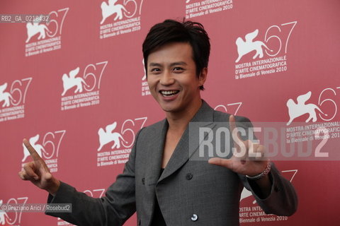 67th Venice International Film Festival - Venice September 5, 2010 - Photocall of the film Di Renjie Zhi Tongtian Diguo (Detective Dee and the Mystery of the Phantom Flame) - The actor Deng Chao