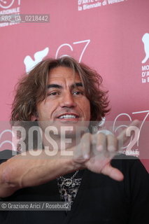 67th Venice International Film Festival - Venice September 5, 2010 - Photocall of the film Niente Paura, Come Siamo Come Eravamo e le Canzoni di Luciano Ligabue - Luciano Ligabue singer