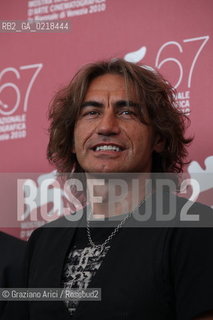 67th Venice International Film Festival - Venice September 5, 2010 - Photocall of the film Niente Paura, Come Siamo Come Eravamo e le Canzoni di Luciano Ligabue - Luciano Ligabue singer