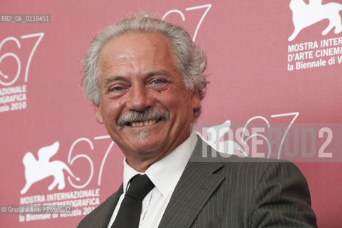 67th Venice International Film Festival - Venice September 5, 2010 - Photocall of the film 20 sigarette -  The actor Giorgio Colangeli