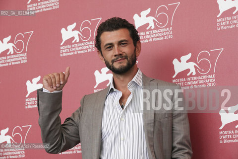 67th Venice International Film Festival - Venice September 5, 2010 - Photocall of the film 20 sigarette -  The actor Vinicio Marchioni