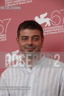 67th Venice International Film Festival - Venice September 5, 2010 - Photocall of the film 20 sigarette -  The director Aureliano Amadei